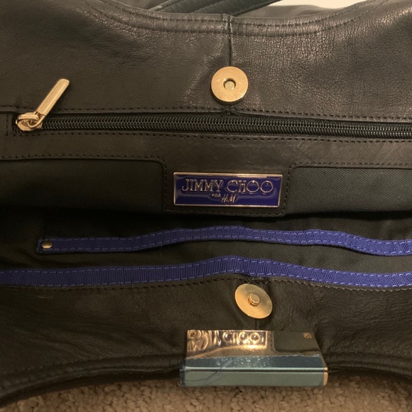 NWT Jimmy Choo for H&M Leather Shoulder bag/Tote - Picture 8 of 9
